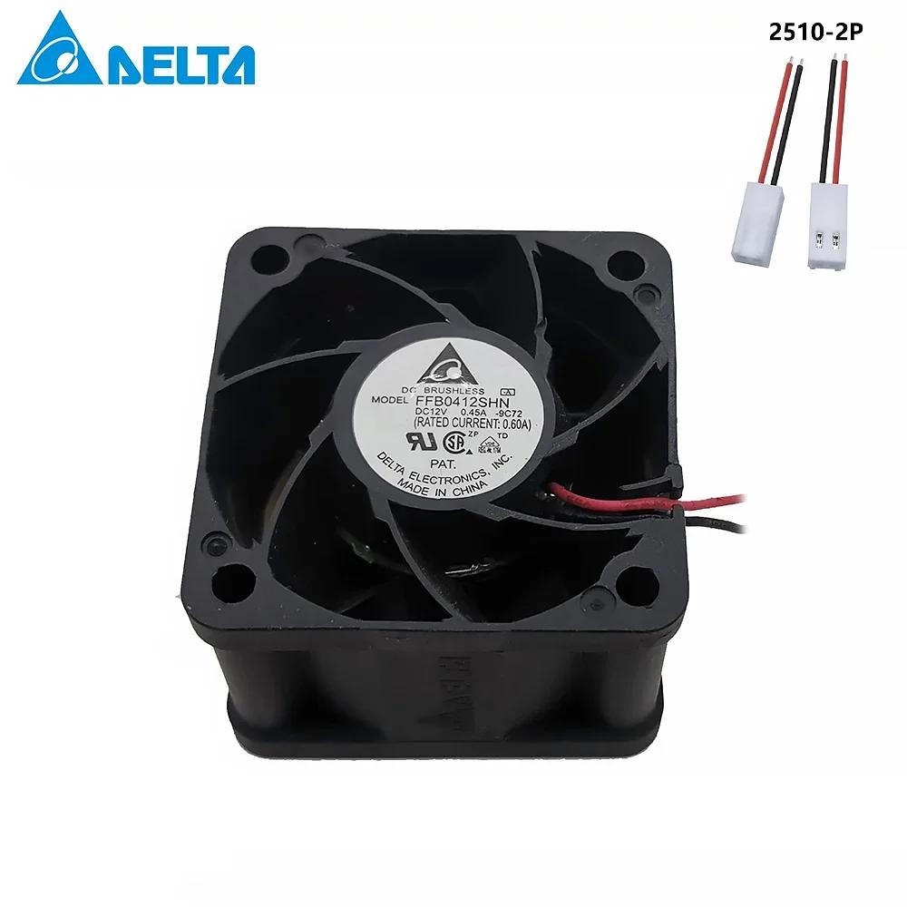 DELTA FFB0412SHN 9C72 4028, ũ   帧 ǳ, 40X40X28MM, 2 ̾, 4 cm, 12V, 0.45A